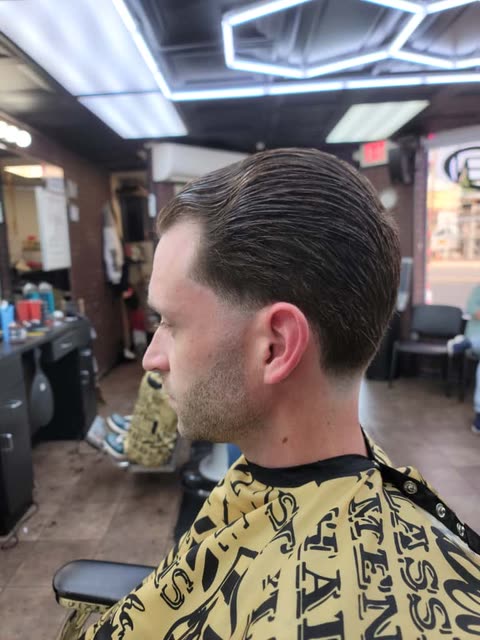 A slick back with a taper, second angle